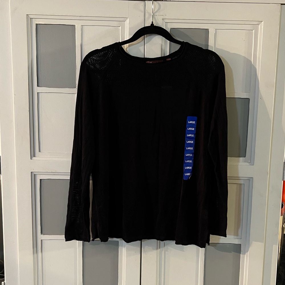525 America Black Crew Neck Sweater